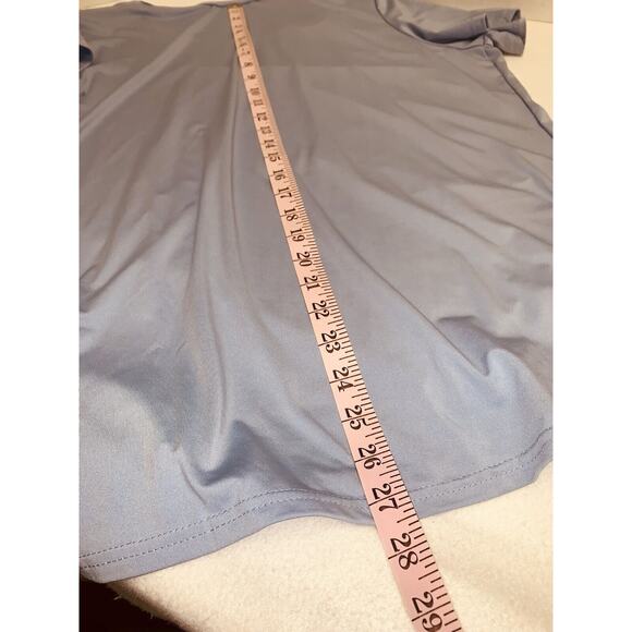 2XL RE Real Essentials Womens S S Round Neck T-Shirt Periwinkle Workout - Picture 10 of 12